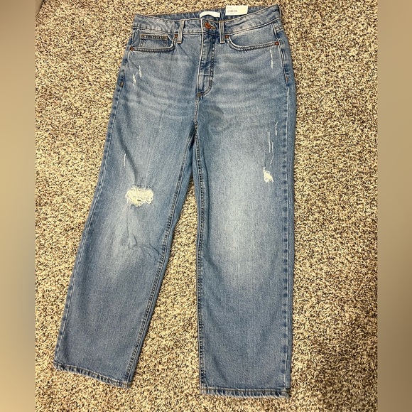 LC Lauren Conrad Blue Straight Leg Jeans Vintage-Inspired - Picture 1 of 7